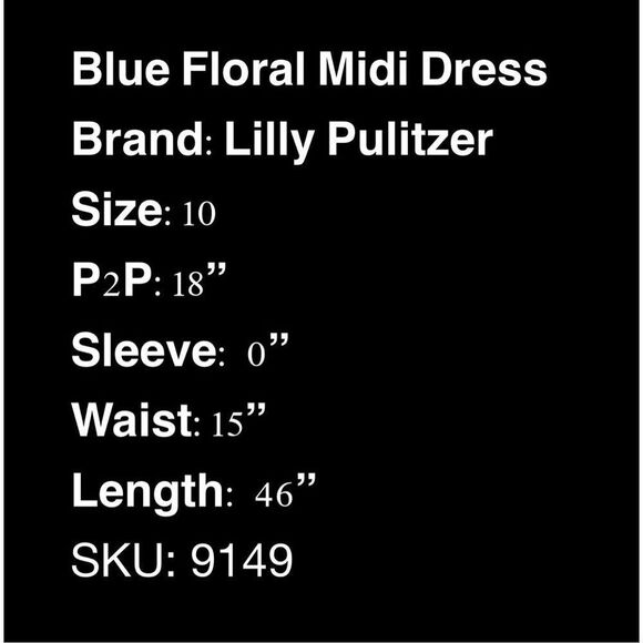 Lilly Pulitzer Dexter Dress- Coastal Blue Starfruit Pattern- size 10 - Picture 6 of 10